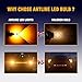 Antline Newest 1157 LED Bulb Amber Yellow (2 Pack), 9-30V Super Bright 1600 Lumens 2057 2357 7528 1157NA 52-SMD LED Lamps with Projector for Replacement, Work as Turn Signal Blinker Lights