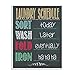 Stupell Home Décor Laundry Schedule Chalkboard Bathroom Wall Plaque, 10 x 0.5 x 15, Proudly Made in USA