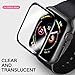 [3-Pack] Screen Protector for Apple Watch Series 4 44mm, Waterproof Crystal Clear Scratch Resist Anti-Bubble HD Clear Film