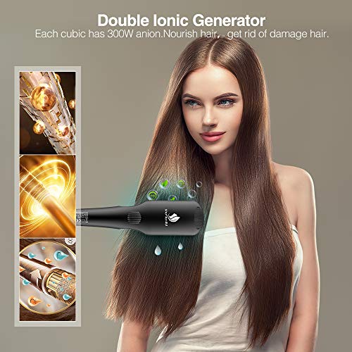 MiroPure Hair Straightener Brush, Ionic Anti-Scald Straightening Comb, Portable Frizz-Free Silky Electric Straightening Brush, Dual Voltage - Thumbnail 3