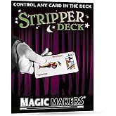 Magic Makers Stripper Deck, Pro Brand Poker Size, Red OR Blue Assorted Colors
