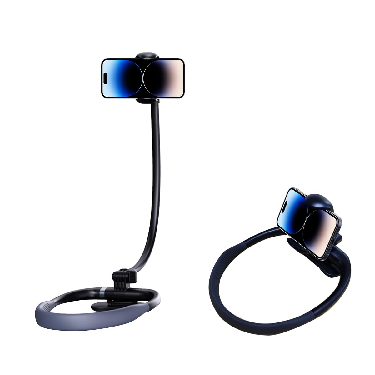 Neck Phone Holder, Mobile Phone Stand, Gooseneck 360 Degree Rotation Adjustable Neck Phone Holder, Universal Mobile Phone Stand for 4.7 - 6.7 Inch Phone