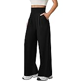 JEKAOYI Womens Wide Leg Yoga Pants High Waisted Loose Stretch Lounge Workout Gym Trousers with Pockets
