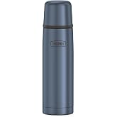 Thermos Vacuum Insulated 25 Ounce Compact Stainless Steel Beverage Bottle, Slate