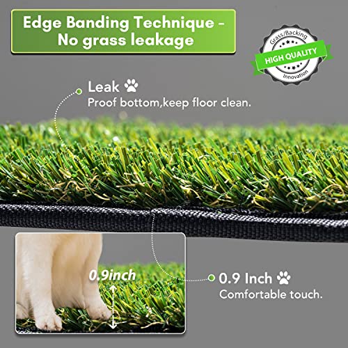 Artificial Grass Dog Mat, Washable Dog Crate Mat, Reusable Puppy Pee