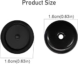jeufun 4 Pairs Seat Belt Stop Button Anti-Slip ABS Black view 2