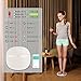 DIGOO Smart Body Fat Scale, 400lbs High Accurate Health Measuring/Data analysis Composition Monitor with LED Backlit Display, Sliver