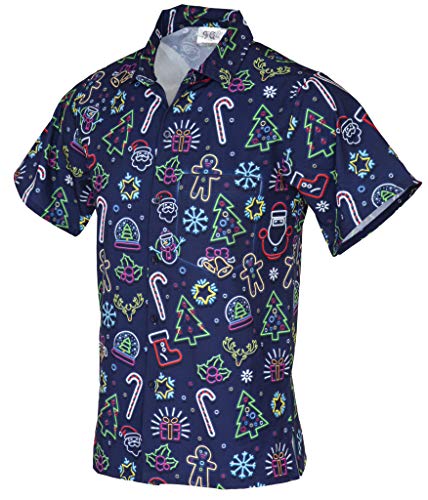 Men's Christmas Hawaiian Shirt Medium