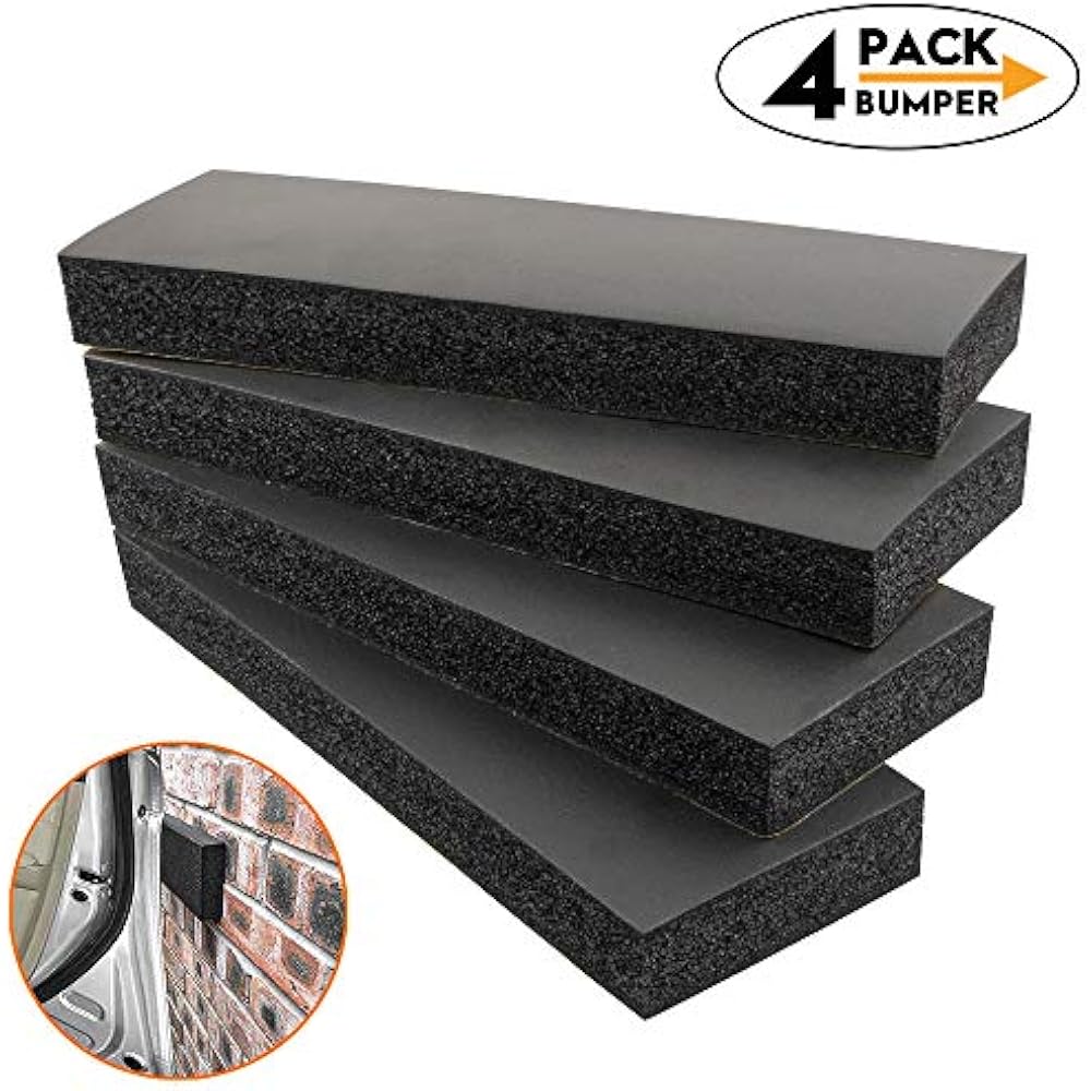 4 Pack High Density Garage Car Door Wall Bumper Guard