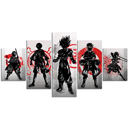 Japanese Anime One Piece Naruto Demon Slayer Poster Luffy Eren Tanjirou Hd Print On Canvas Painting Wall Art For Living Animeignite Shop