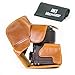 MegaGear Ever Ready Protective Leather Camera Case, Bag for Canon PowerShot G3 X, G3X Digital Camera (Light Brown)
