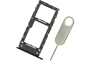 PHONSUN Sim Card Tray SD Card Slot Holder Replacement for Samsung Galaxy A71 (5G) SM-A716U A716U1/A71 5G UW A716V A716 Black