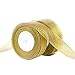 Feyarl Glitter Metallic Gold Ribbon 1-inch Wide by 50-yards (2 rolls X 25yd) Premium Sparkle Ribbon for Crafters Wedding Holiday Home Decoration Gift Wrap Card Making Hair Bows Floral Projects (Gold)