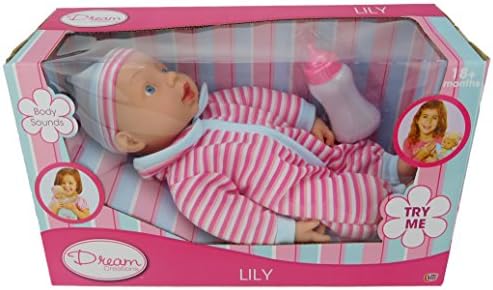 Dream Creations Doll Lily - Makes Realistic Baby Sounds - 30cm