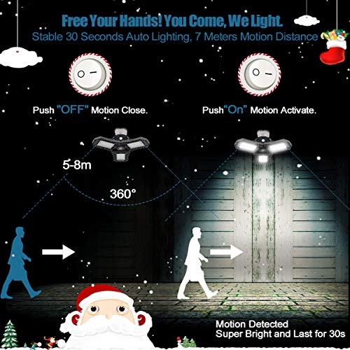 Led Garage Light Motion Sensor 60W Motion Activated Garage Lighting