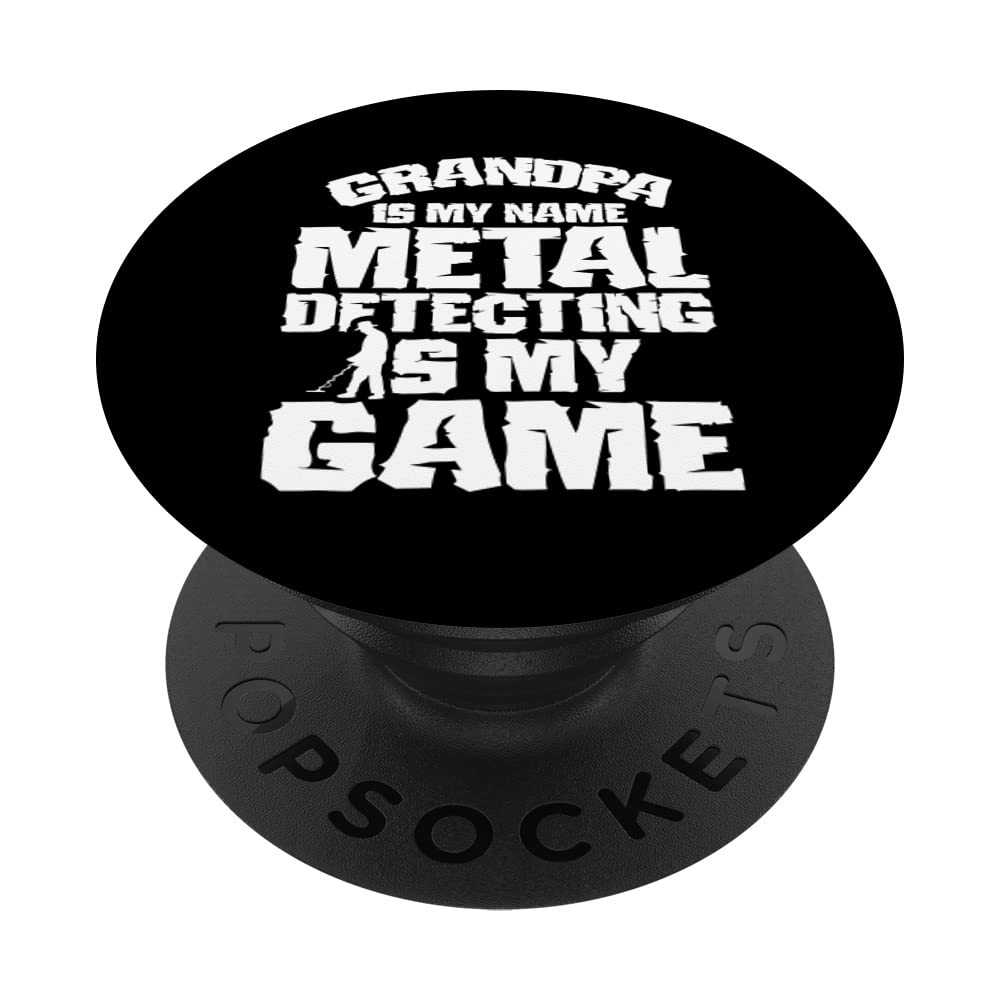 Grandpa Metal Detecting Hobby Detect Detectorist PopSockets Swappable PopGrip