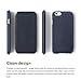 iPhone 6S Case, elago [Leather Flip][Jean Indigo / Jean Indigo] - [Card Slot][Screen Protection][Premium Hybrid Construction] - for iPhone 6/6S