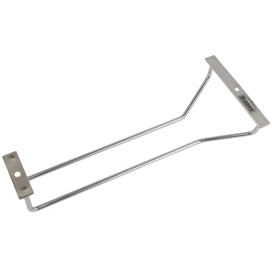 Dianoo 27 cm wine glass racks, stemware racks, stainless steal bar home cup glass holder, wine glass rack hanger, under cabinet wine glass stemware frame, 1 row