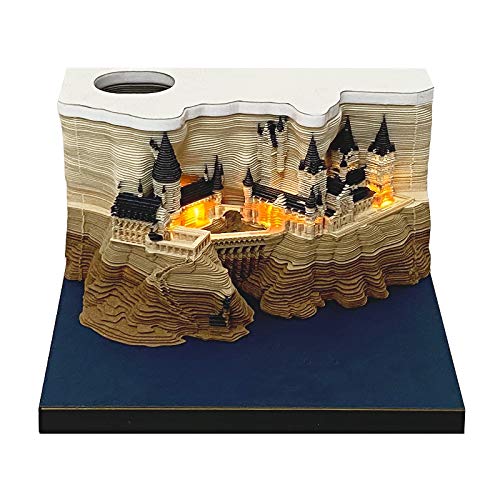 Omoshiroi Block Hogwarts Castle Harry Potter Notepad 3D Memo Pad with