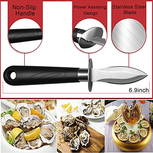 WENDOM Oyster Knife Shucker Set Oyster Shucking Knife and Gloves Cut