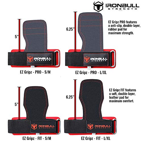 Iron Bull Strength EZ Gripz Heavy Duty Weight Lifting Straps