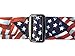 USA American Stars and Stripes Flag Style Blue and White Guitar Strap