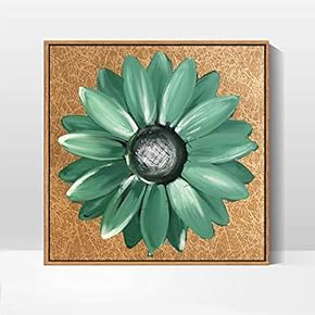 Framed Canvas Wall Art for Living Room, Bedroom Daisy Theme Canvas Prints for Home Decoration Ready to Hang - 16x16 inches