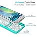 Galaxy J3 Emerge Case,J3 Eclipse/J3 2017/J3 Prime/J3 Mission/Luna Pro/Sol 2/Express Prime 2 Case Clear ,Anoke Slim Fit Phone Cases Cover with Screen Protector for Women Girls Samsung J3 Emerge CH Mint