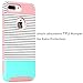 iPhone 7 Plus Case, JDBRUIAN [Minimal Stripe]Slim [Dual Layer] Protection [Scratch Resistant] Hard Back Cover [Shock Absorbent] TPU Bumper Case for Apple iPhone 7 Plus [5.5 inch] - Rose Gold