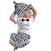 Sunbona(TM) 3pcs Set Outfits Infant Baby Boys Print Short Sleeve Blouse+Pants Clothes (0~3months, White)