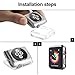 ToaPoia Case Compatible with Apple Watch 38mm Series 1, Soft TPU Clear Cover Case [99% high transparency] [Ultra Slim] for iWatch Series 1 38mm, 2 Packs