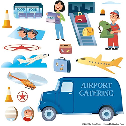 Peaceable Kingdom Sticker Fun! At the Airport Reusable Sticker Tote