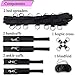 MISSTU BDSM Kit, Restraints Sex Handcuffs Games with Blindfold for SM Play, Hogtie (Black)