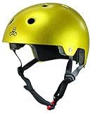 Triple Eight Certified Helmet, Gold Flake, Small/Medium