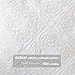 baibu Cotton Embroidered Decor Throw Pillow Case Floral Pattern Cushion Cover for Living Room Off White,1PC