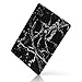iDOO Marble Pattern Case for [ MacBook Air 11 inch ] (Model: A1370 and A1465 )- Matte Rubber Coated Hard Shell Cover - Black