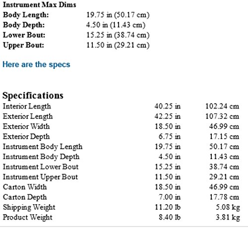 SKB 000 Size Acoustic Shaped Hardshell - TSA Latch, Over-Molded Handle