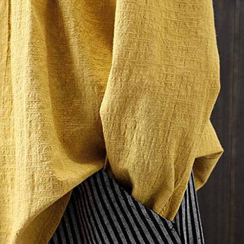 GOWOM Sexy Tops for Women Clothes for Women Kimonos for Women Womens Kimono Women Kimono Womens Kimonos Women Kimonos Womens Kimono White Kimono Cardigans for Women (Yellow,X-Large)
