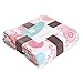 aden + anais Tea Collection Dream Blanket, 100% Cotton Muslin, 4 Layer lightweight and breathable, Large 47 X 47 inch, Global Garden