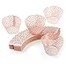 SUYEPER 100pcs Cupcake Wrappers Artistic Bake Cake Paper Cups Little Vine Lace Laser Cut Liner Baking Cup Muffin Case Trays for Wedding Party Birthday Decoration (Pink)