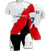 Favoredbox Portugal Football Youth Jersey, Soccer Fans Training Jersey, Personalized Soccer Unisex Kids Uniform