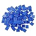 Susada Wooden Scrabble Tiles, 100Pcs Wooden Colourful Scrabble Tiles Mix Letters Varnished Alphabet Scrabbles, (Blue)