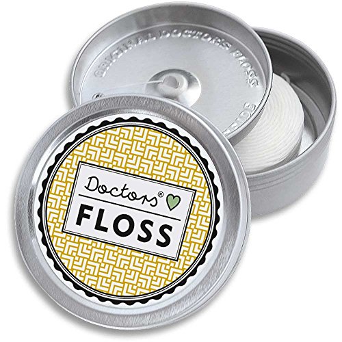 Doctors Floss 200 Meters Dental Floss for Tight Teeth, Vegan Mint Waxed