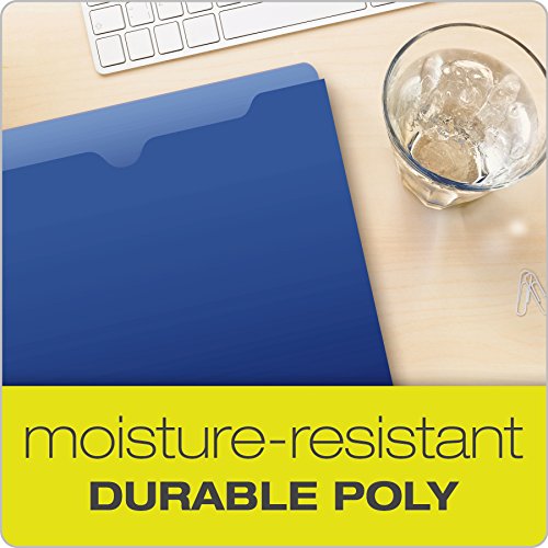 Pendaflex Translucent Poly File Jackets, Letter Size, Assorted Colors