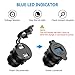 CHGeek Dual USB Charger Socket Power Outlet Waterproof Marine 2.1A & 2.1A (4.2A) with Voltmeter LED Digital Display for 12V/24V Car RV Boat Motorcycle Mobile (2.1A&2.1A)