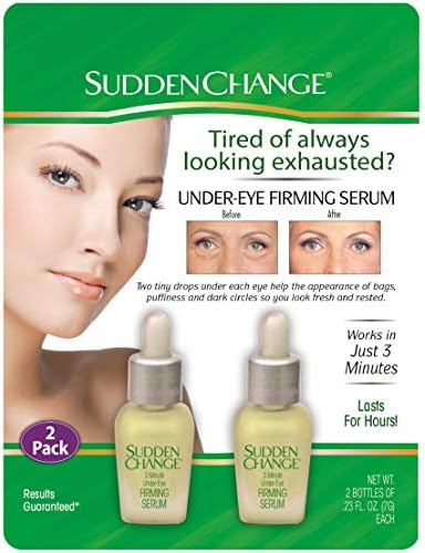 sudden change under eye firming