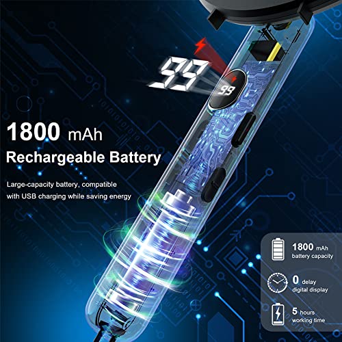 Bug Zapper Electric Fly Swatter, Rechargeable Bug Zapper Racket with 2