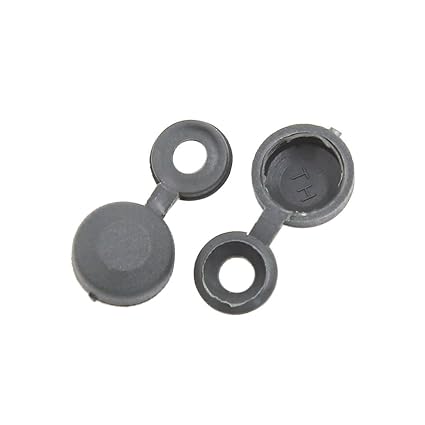 Tradico 50pcs 4.5mm Hole Hinged Screw Cover Fold Snap Caps for Car Home Furniture Decor