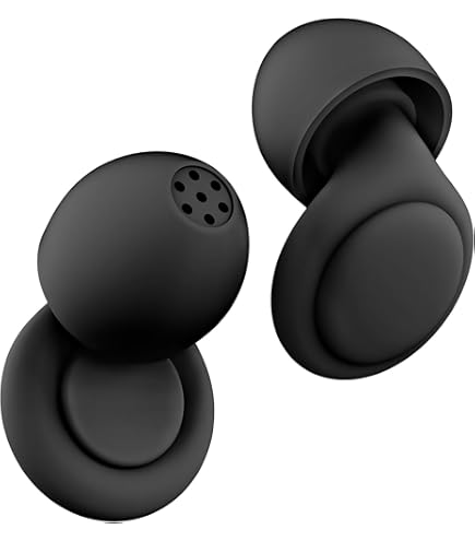 Ear Plugs For Sleeping Noise Cancelling Up To NRR40dB-Ultra Soft, Reusable Silicone Ear Plugs For Sleep Snoring Blocking, Side Sleepers-10 Ear Tips In XS/S/M/L/Double Layer Black - View #2