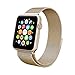 Apple Watch Band , Swees 38mm Milanese Loop Stainless Steel Bracelet Strap Replacement Wrist Band with Unique Magnet Lock for Apple Watch Series 2 (2016) / Series 1, No Buckle Needed, Gold